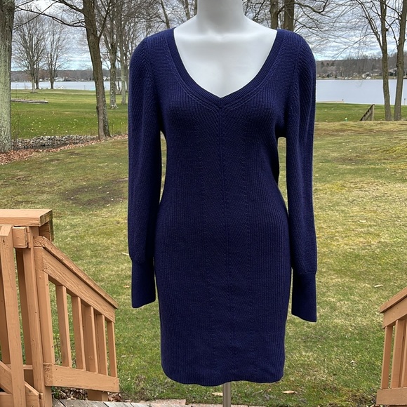 WHWM sheath knit sweater dress S-M - Picture 6 of 12